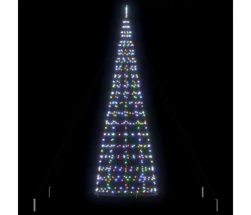 Led Ziemassvētku Koks Su 800 Led Daudzkrāsains 400 Cm Dzelzs Vidaxl