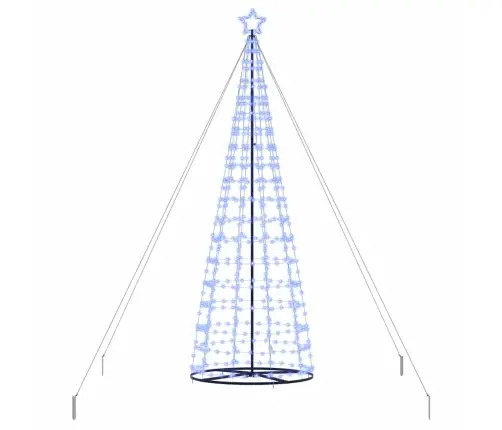Led Jõulupuu Koos 800 Led-Iga Maapikidega Sinine 400 Cm Raud