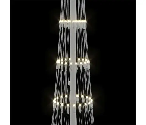 Led Jõulupuu Koos 230 Led-Iga Soe Valge 51 X 51 X 190 Cm Metall