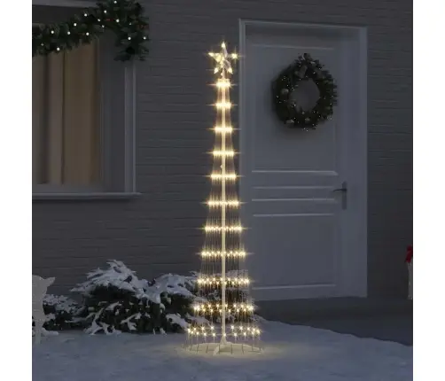 Led Jõulupuu Koos 230 Led-Iga Soe Valge 51 X 51 X 190 Cm Metall