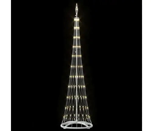 Led Jõulupuu Koos 230 Led-Iga Soe Valge 51 X 51 X 190 Cm Metall