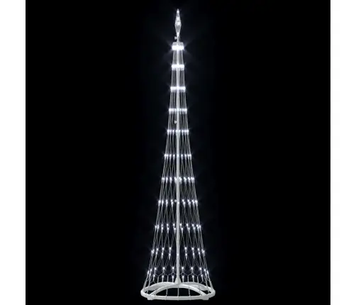 Led Jõulupuu Koos Alusega Külm Valge 51 X 51 X 190 Cm Metall