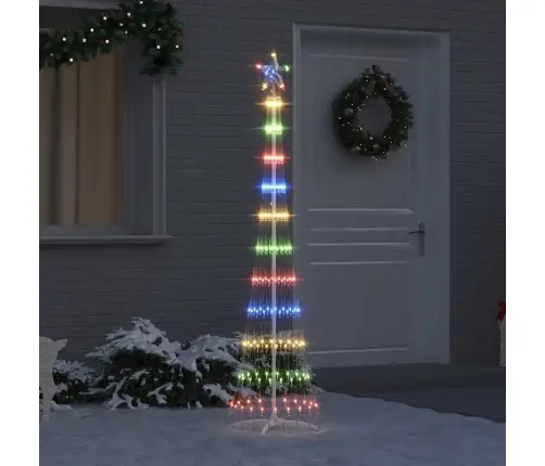 Led Kalėdų Medis Įvairiaspalvis 51 X 51 X 190 Cm Metalas