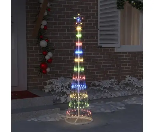 Led Kalėdų Medis Įvairiaspalvis 51 X 51 X 190 Cm Metalas