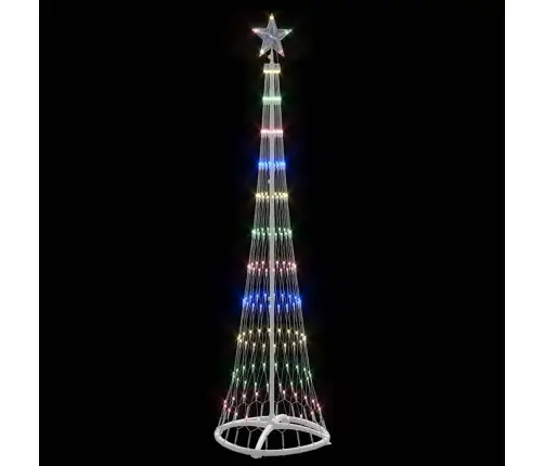 Led Kalėdų Medis Įvairiaspalvis 51 X 51 X 190 Cm Metalas
