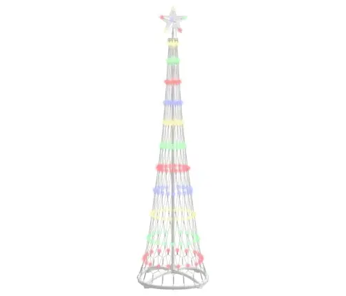 Led Kalėdų Medis Įvairiaspalvis 51 X 51 X 190 Cm Metalas