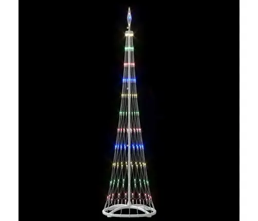 Led Kalėdų Medis Įvairiaspalvis 51 X 51 X 190 Cm Metalas