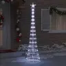 Led Ziemassvētku Koks Vēsi Balts 138.5 X 138.5 X 399 Cm Metāla Vidaxl Led Ziemassvētku Koks Vēsi Balts 138.5 X 138.5 X 399 Cm Metāla Vidaxl
