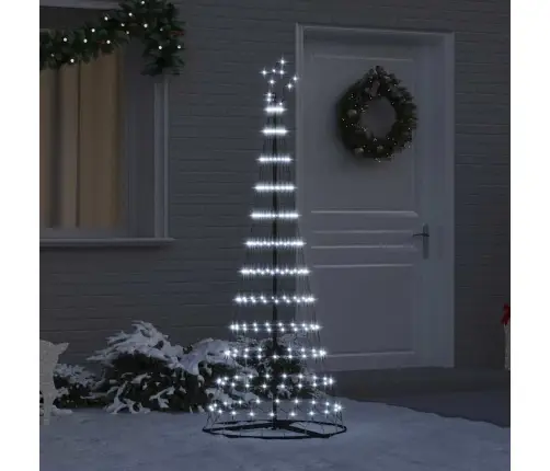 Led Jõulupuu Koos Alusega Külm Valge 71 X 71 X 184.5 Cm Metall