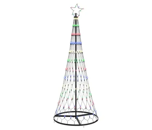 Led Ziemassvētku Koks Daudzkrāsains 138.5 X 138.5 X 399 Cm Vidaxl