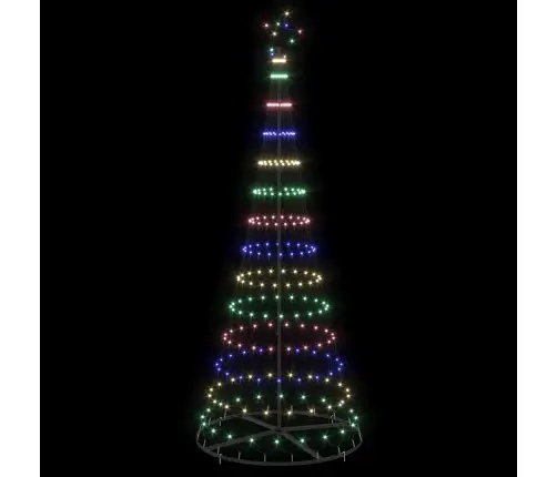 Led Jõulupuu Mitmevärviline 100 X 100 X 250 Cm Metall
