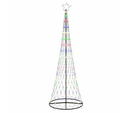 Led Ziemassvētku Koks Daudzkrāsains 138.5 X 138.5 X 399 Cm Vidaxl