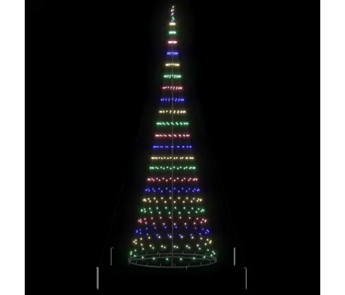 Led Ziemassvētku Koks Daudzkrāsains 138.5 X 138.5 X 399 Cm Vidaxl