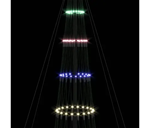 Led Kalėdų Medis Įvairiaspalvis 160 X 160 X 500 Cm Metalas