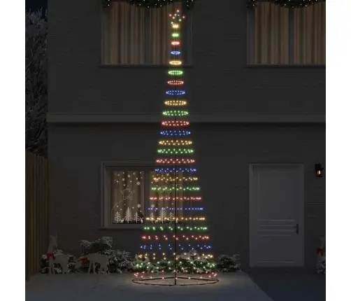 Led Kalėdų Medis Įvairiaspalvis 160 X 160 X 500 Cm Metalas