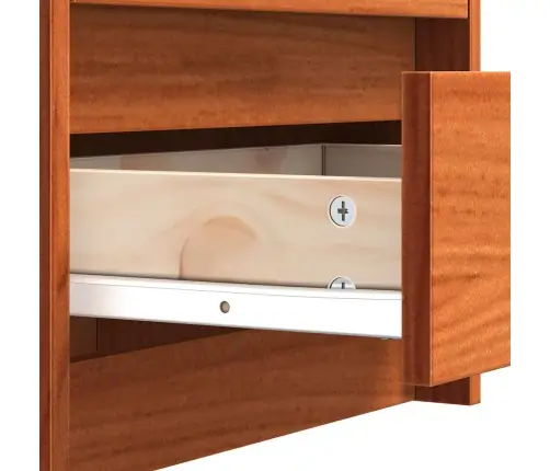 Nakts Skapīši Vaks Brūns 40 X 30.5 X 35.5 Cm Priedes Koks Vidaxl