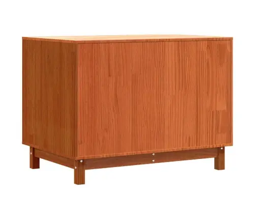 Suņu Māja Vaks Brūns 90 X 60 X 67 Cm Ciets Priedes Koks Vidaxl