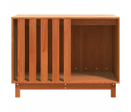 Suņu Māja Vaks Brūns 90 X 60 X 67 Cm Ciets Priedes Koks Vidaxl