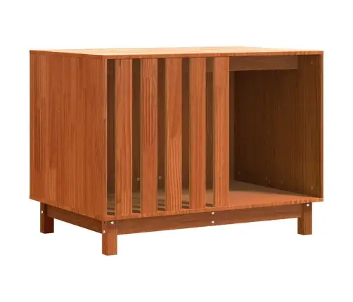 Suņu Māja Vaks Brūns 90 X 60 X 67 Cm Ciets Priedes Koks Vidaxl