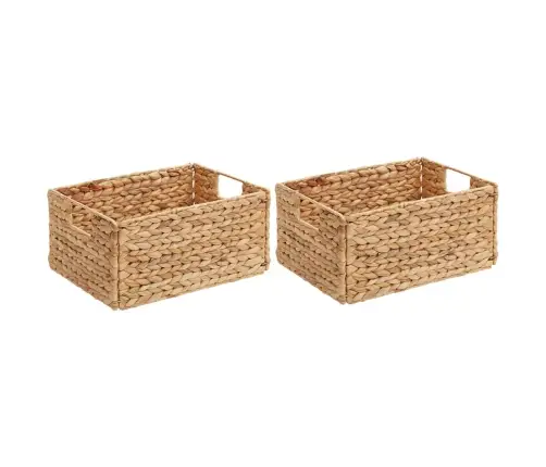 Ladustamiskorvid 2 Pcs Neutraalne 35 X 25 X 17 Cm Vesihüatsint