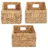 Laikymo Krepšiai 3 Pcs Natūrali 40 X 30 X 18 Cm
