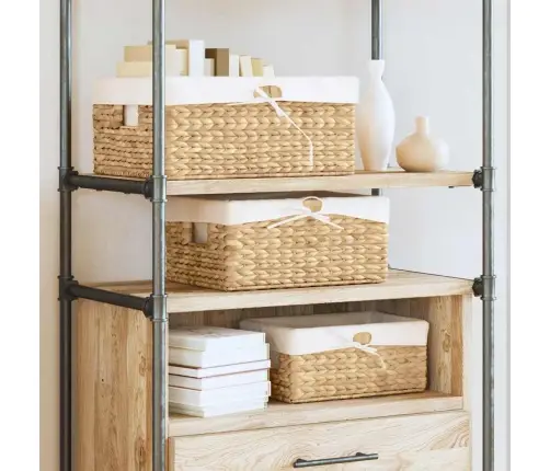 Ladustamiskorvid 3 Pcs Neutraalne 40 X 30 X 18 Cm Vesihüatsint