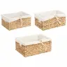 Ladustamiskorvid 3 Pcs Neutraalne 40 X 30 X 18 Cm Vesihüatsint