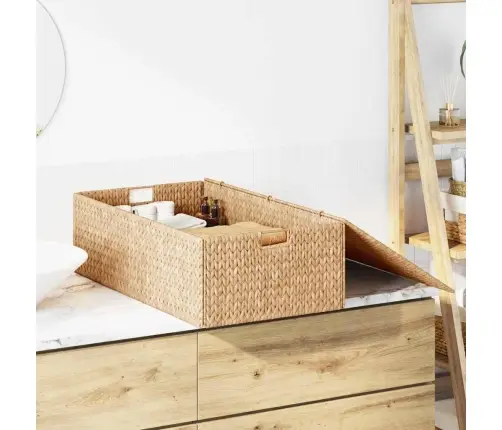 Uzglabāšanas Kaste Brūna 75 X 42 X 23 Cm Ūdens Hiacintes Vidaxl