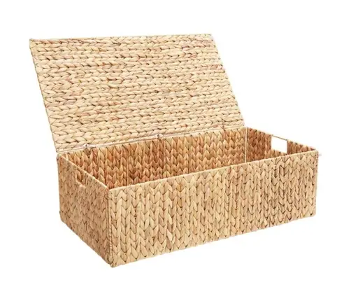 Uzglabāšanas Kaste Brūna 75 X 42 X 23 Cm Ūdens Hiacintes Vidaxl