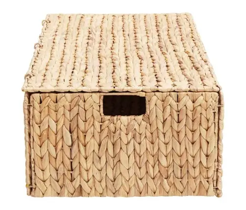 Uzglabāšanas Kaste Brūna 75 X 42 X 23 Cm Ūdens Hiacintes Vidaxl
