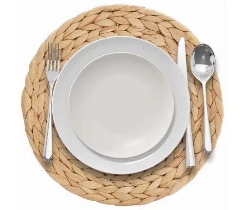 Apvalūs Pinti Staltiesės 10 Pcs Natūrali Ø 30 Cm