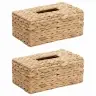 Salvetes Kastes Vāki 2 Pcs Ūdens Hiacintes 27.5 X 16.5 X 14 Cm Vidaxl