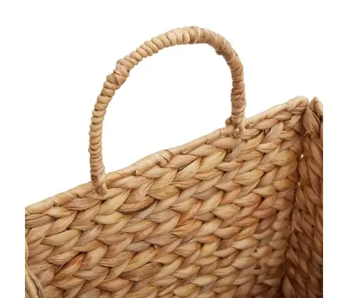 Karājošais Grozs Dabiska 30 X 17,5 X 38 Cm Ūdens Hiacintes Vidaxl