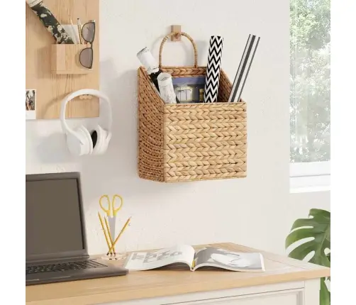 Karājošais Grozs Dabiska 30 X 17,5 X 38 Cm Ūdens Hiacintes Vidaxl