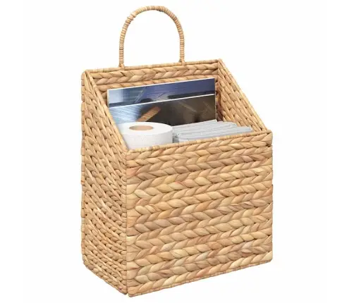 Karājošais Grozs Dabiska 30 X 17,5 X 38 Cm Ūdens Hiacintes Vidaxl