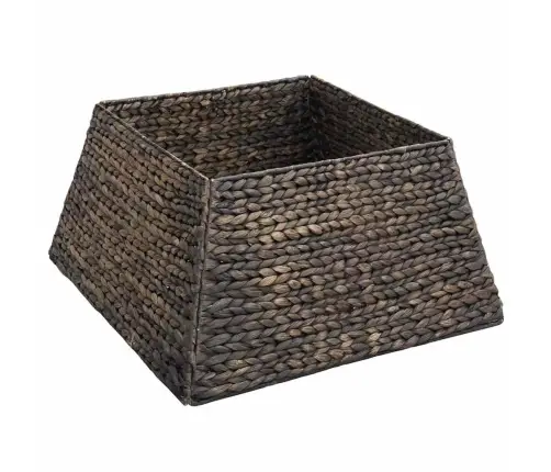 Ziemassvētku Koka Apmale Melna 50 X 50 X 25 Cm Ūdens Hiacintes Vidaxl