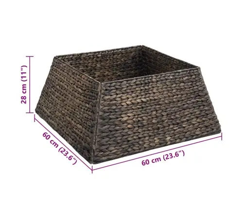 Kalėdų Medžio Apykaklė Juoda 60 X 60 X 28 Cm Vandens Hiacintas