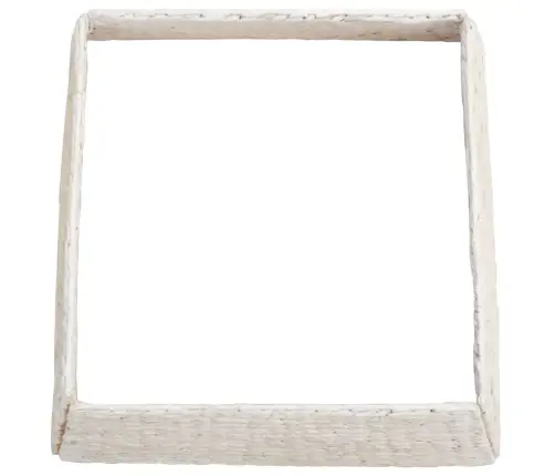 Ziemassvētku Koka Apmale Balts 60 X 60 X 28 Cm Ūdens Hiacintes Vidaxl