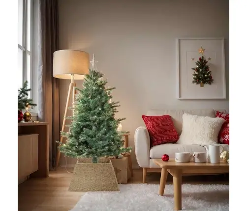 Ziemassvētku Koka Apmale Brūna 70 X 70 X 28 Cm Jūras Zāle Vidaxl