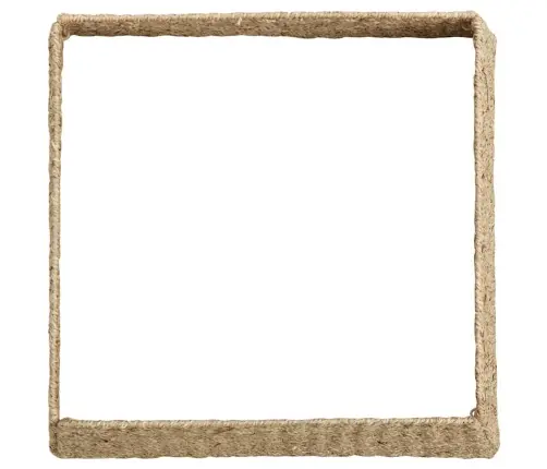 Ziemassvētku Koka Apmale Brūna 70 X 70 X 28 Cm Jūras Zāle Vidaxl