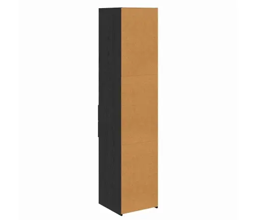 Aukštas Spintelė Su Stalčių Juodas Ąžuolas 40 X 42,5 X 185 Cm