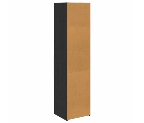 Aukštas Spintelė Su Stalčių Juodas Ąžuolas 45 X 42,5 X 185 Cm
