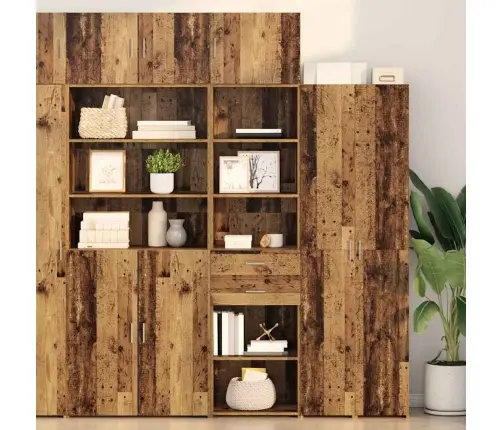 Aukštas Spintelė Su Stalčių Senovinis Medis 50 X 42,5 X 185 Cm