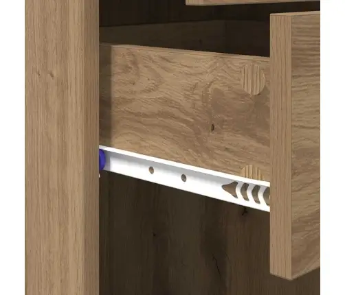 Augstais Skapītis Artisānā Ozols 50 X 42,5 X 185 Cm Vidaxl