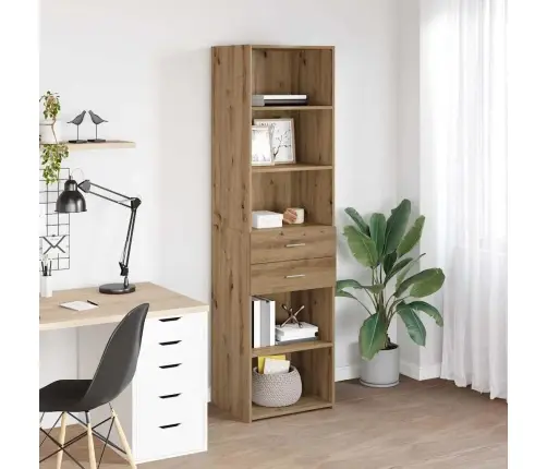 Augstais Skapītis Artisānā Ozols 50 X 42,5 X 185 Cm Vidaxl