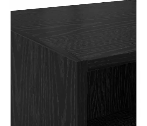 Augstais Skapītis Melns Ozolkoks 50 X 42,5 X 185 Cm Vidaxl