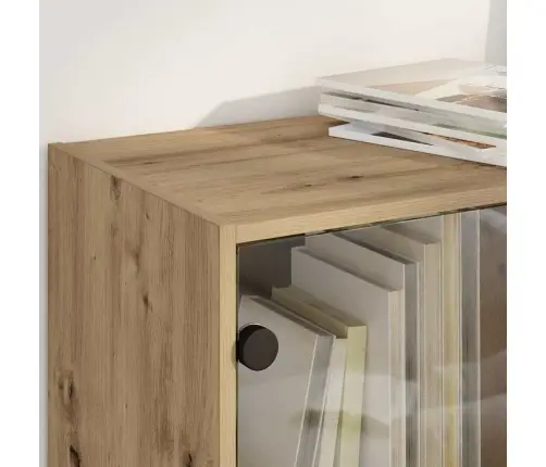 Augstais Skapītis 2 Pcs Artisānā Ozols 136 X 37 X 142 Cm Vidaxl