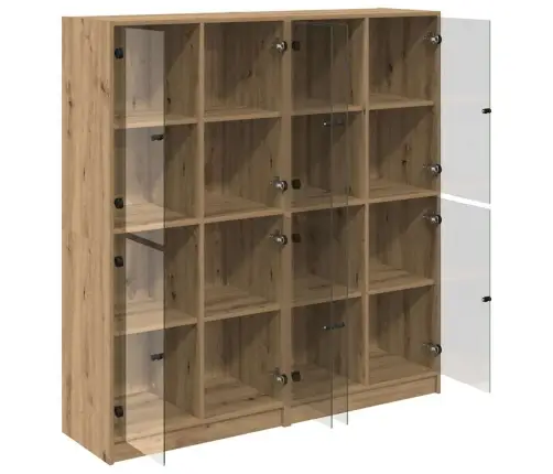 Augstais Skapītis 2 Pcs Artisānā Ozols 136 X 37 X 142 Cm Vidaxl