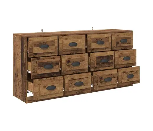 Sānu Skapji Ar Atvilktni 2 Pcs Vecs Koks 70 X 35,5 X 67,5 Cm Vidaxl