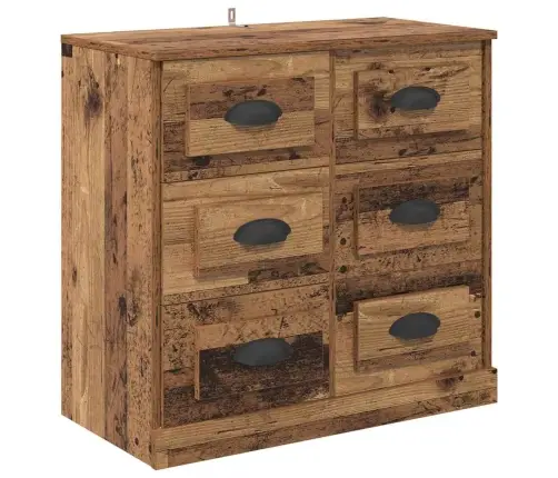 Sānu Skapji Ar Atvilktni 2 Pcs Vecs Koks 70 X 35,5 X 67,5 Cm Vidaxl